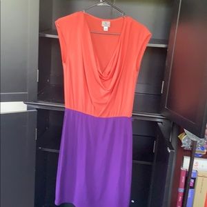 Coral and Purple dress
